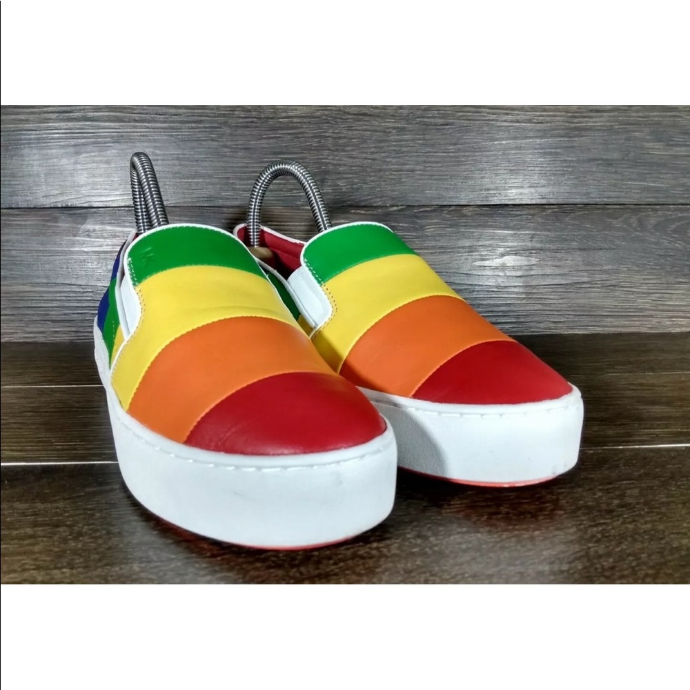 Michael Kors Rainbow Dylan Slip-On Sneakers Sz 6.5